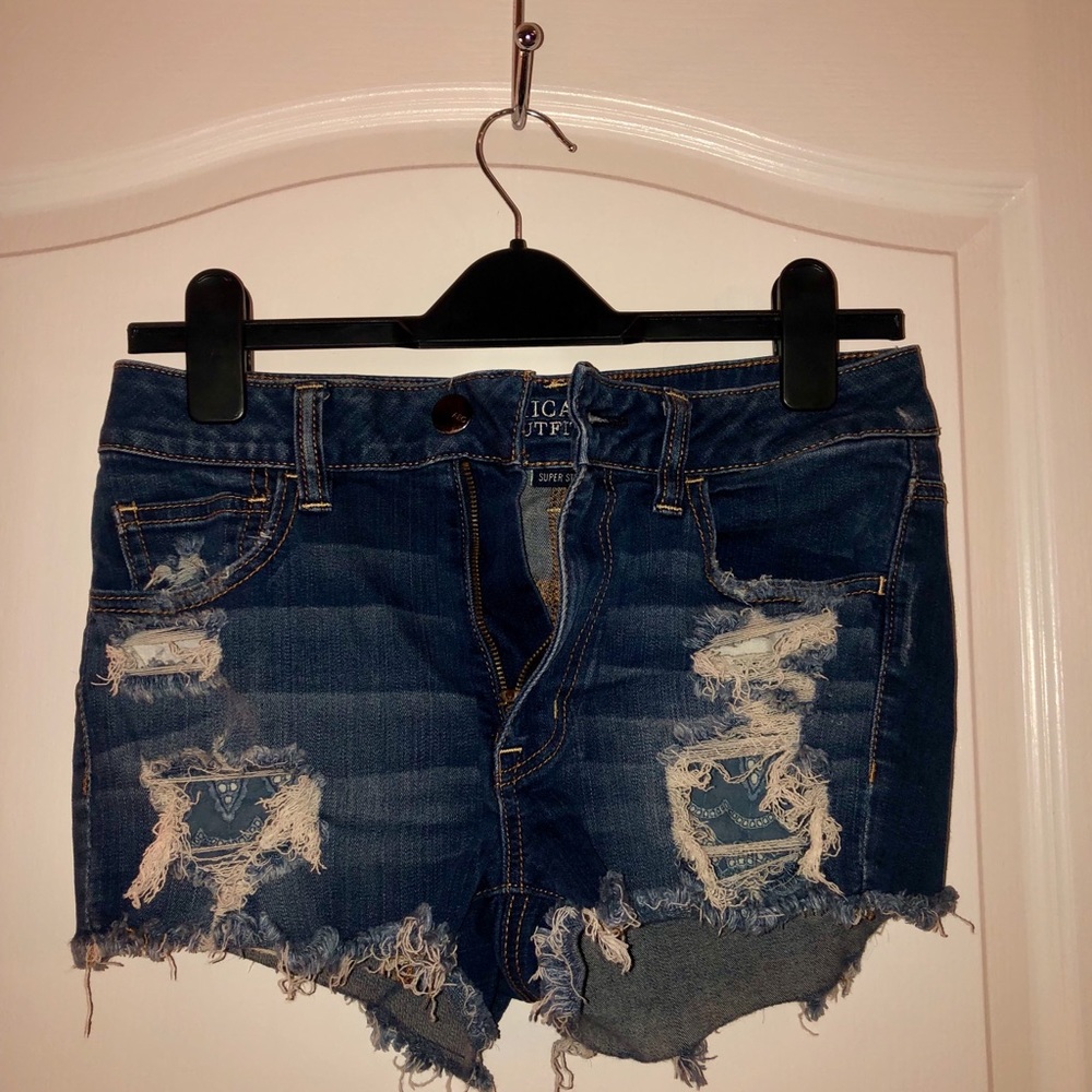 Denim shorts
